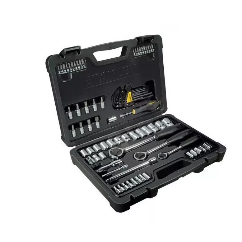Stanley set di chiavi a bussola 80 pz 1/4, 3/8, 1/2