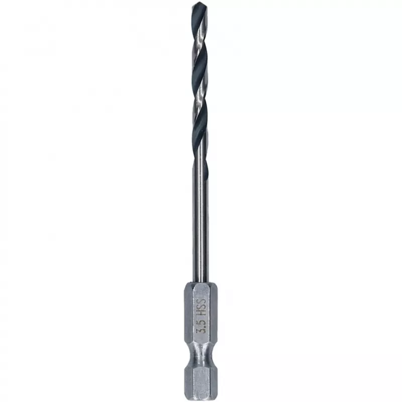 Punte per metallo HSS PointTeQ 10 pezzi 3,5 mm attacco esagonale lunghezza 79 mm