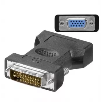 Microconnect MONAJ adattatore DVI-I 24+5Pin HD15 nero