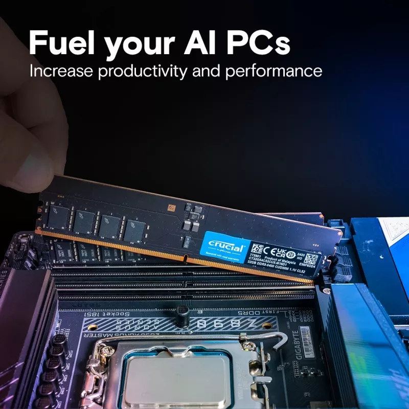 Memoria DDR5 16GB/6400 CL52 CUDIMM