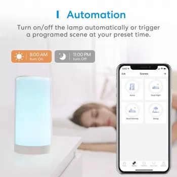 Lampada da tavolo Meross MSL430HK bianco