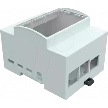 JOY-IT RPI CASE DIN4 - case per Raspberry Pi 4, guida DIN, grigio/trasparente (RB-CASEP4+07)