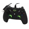 Esperanza EGG110K Vanquisher gamepad USB cablato per PC/PS3, con vibrazione, 12 pulsanti, 2 stick analogici, nero/verde