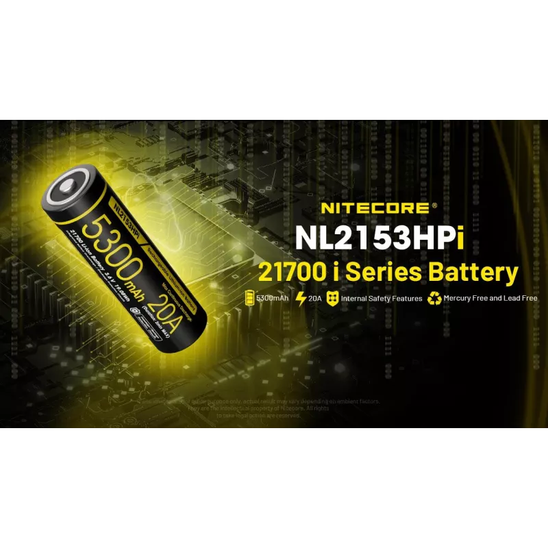 BATTERIA RIC. LI-ION 3.6V/NL2153HPI(5300MAH) NITECORE
