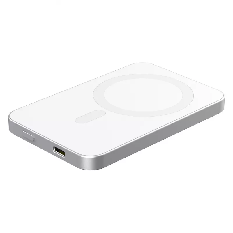 Powerbank RealPower PB-5000 MAG argento 5.000 mAh