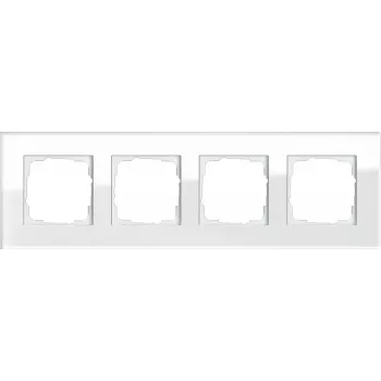 GIRA cornice 4 posti Esprit, Standard 55 bianco 021412