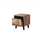 Cama Meble NORD comodino, set di 2 pezzi, 40×38×45 cm, rovere Wotan/antracite