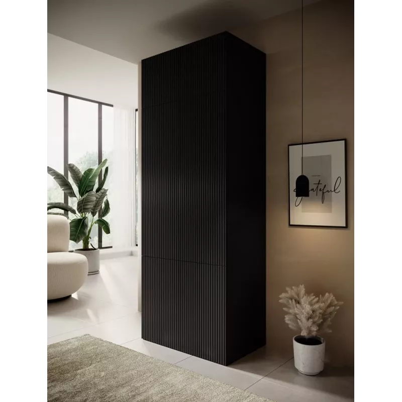 Armadio cama meble PAFOS 2D BASE 90×55,5×45 cm nero opaco, struttura a 2 ante