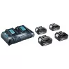 MAKITA alimentatore KIT 18V (BL1850Bx4+DC18RD) MAKPAC