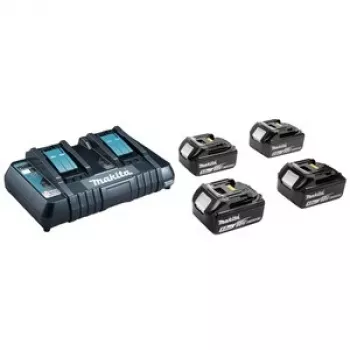 MAKITA alimentatore KIT 18V (BL1850Bx4+DC18RD) MAKPAC