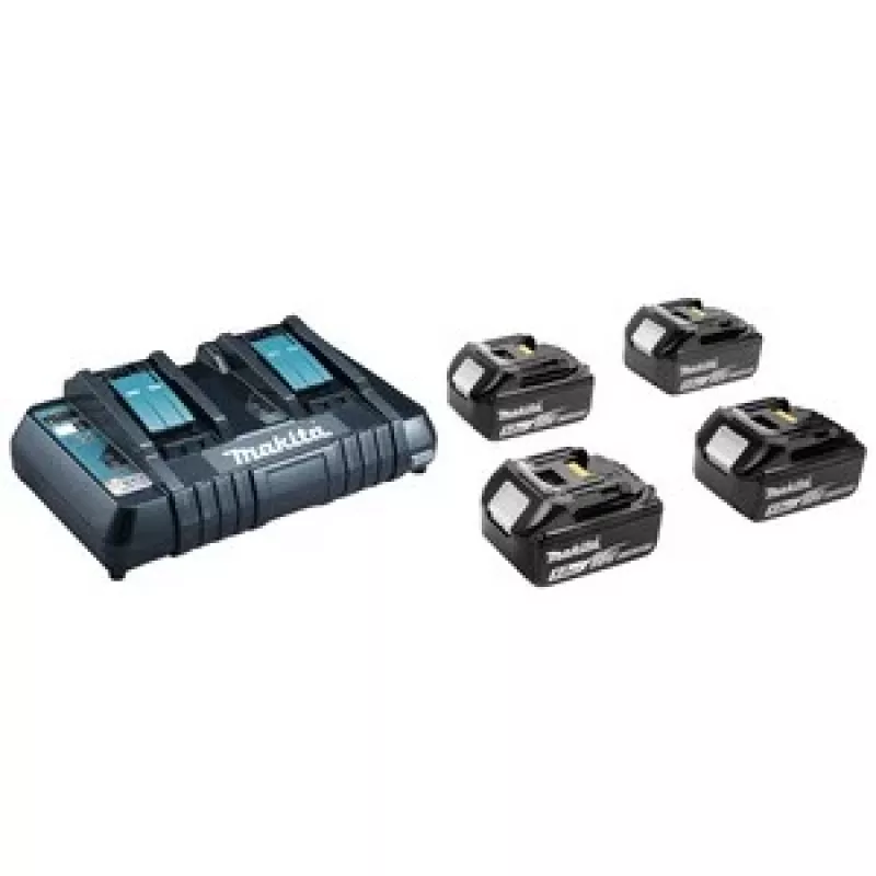 MAKITA alimentatore KIT 18V (BL1850Bx4+DC18RD) MAKPAC