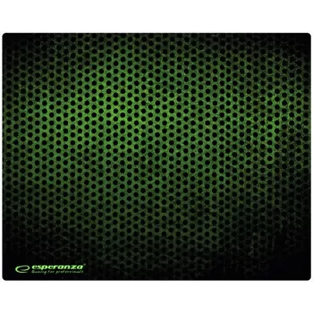 Tappetino mouse ESPERANZA EGP102G — tappetino gaming in gomma 300×240 mm, 3 mm, verde/nero, antiscivolo