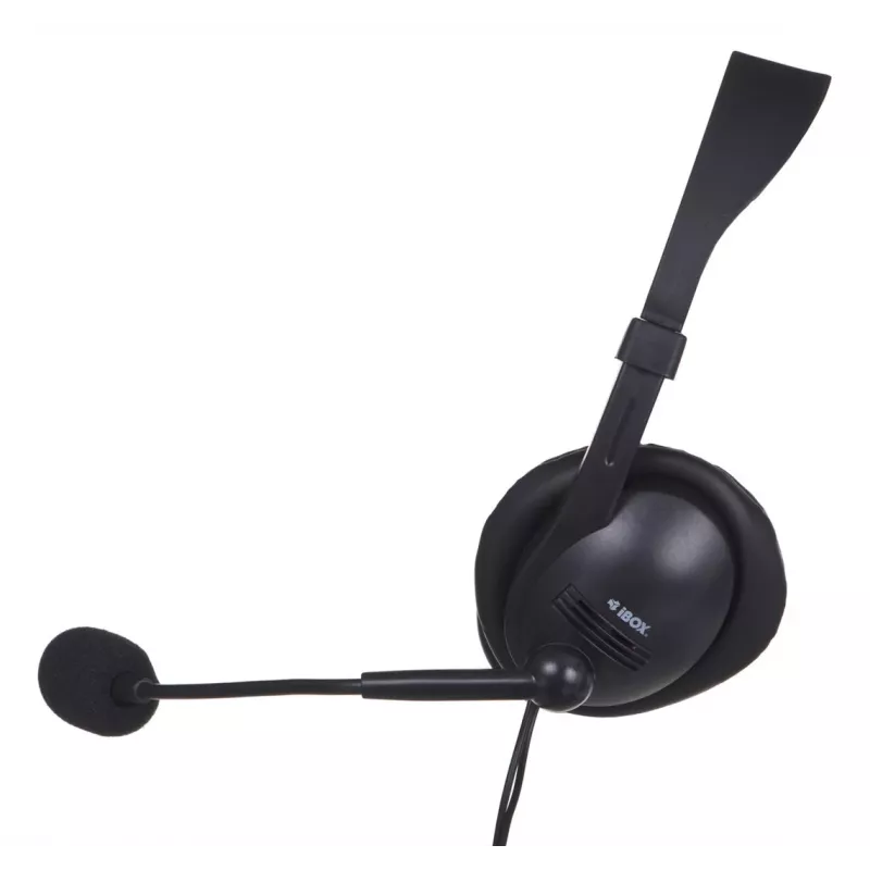 Headset gaming binaurale con filo IBOX W1MV — over-ear, 3,5 mm, cavo 2 m, microfono ad archetto