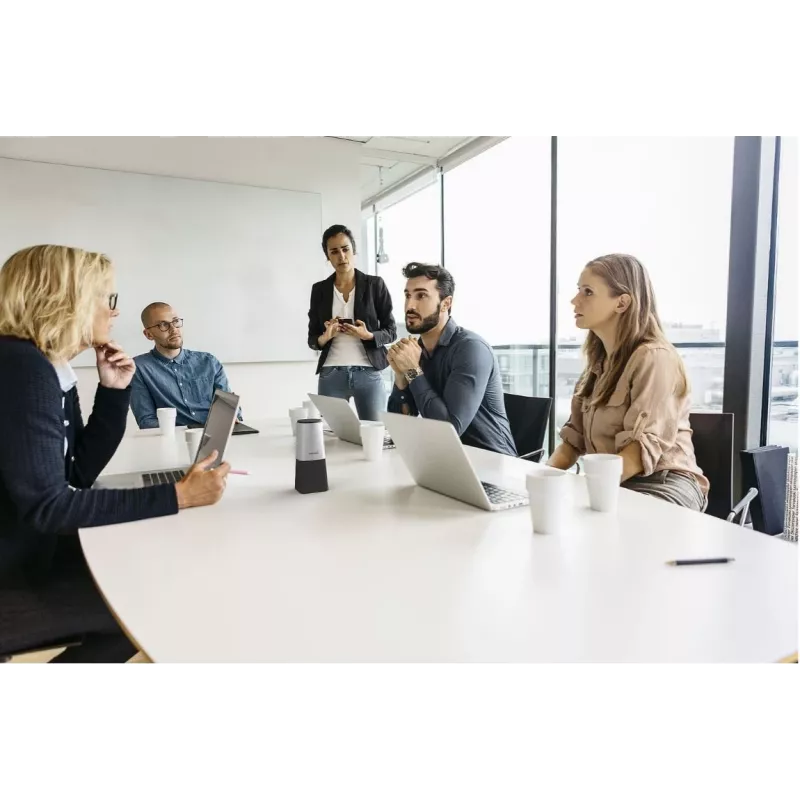 Philips PSE0540 Smart Meeting microfono per conferenze portatile, USB-C, nero/argento
