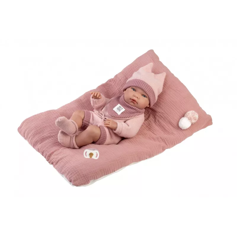 Bambola Llorens 40 cm neonato in vinile con tratti realistici e corpo morbido