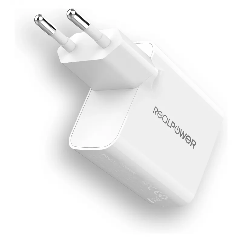 Caricabatterie RealPower PC-65 GaN 65W