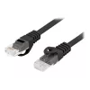 Lanberg PCU6-10CU-0025-BK Cat.6 U/UTP LSZH cavo patch, 0,25 m, nero