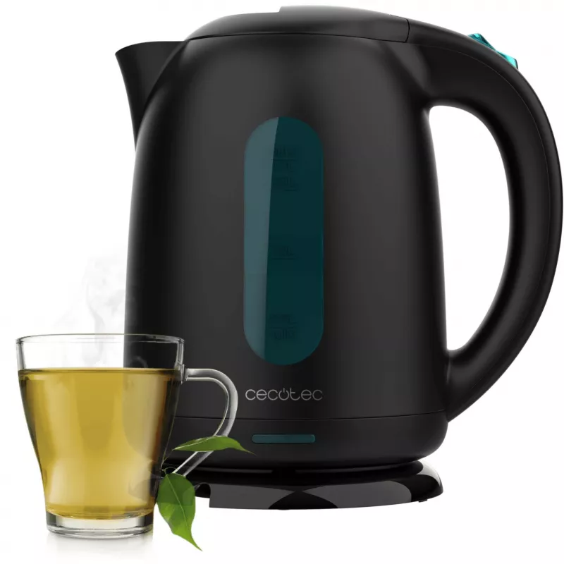 Cecotec Thermosense 180 1857 bollitore elettrico, 1,7 l, 2200 W, senza BPA, nero