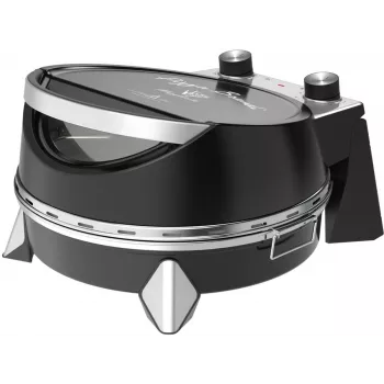 Forno elettrico per pizza SIMFER MKE0-P — 1100 W, 80–300°C, timer 30 minuti, pietra per pizza rimovibile da 33 cm, nero