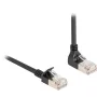 Cavo di rete DeLOCK RJ45 Cat.6A S/FTP sottile 90° 3 m nero