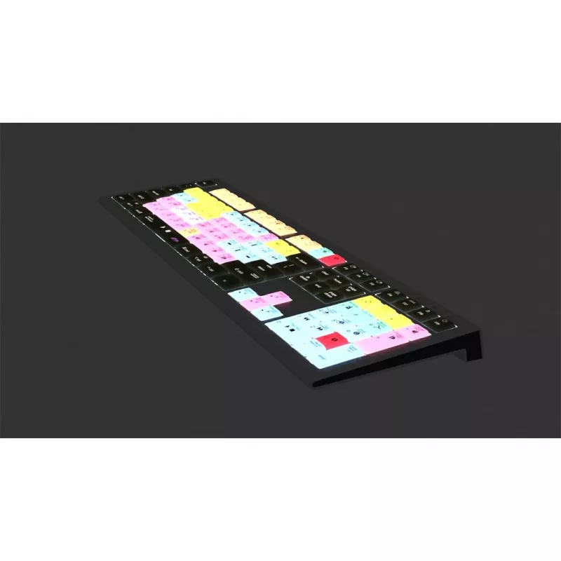 Tastiera Logickeyboard ASTRA 2 USB AZERTY inglese nera full-size 104 tasti