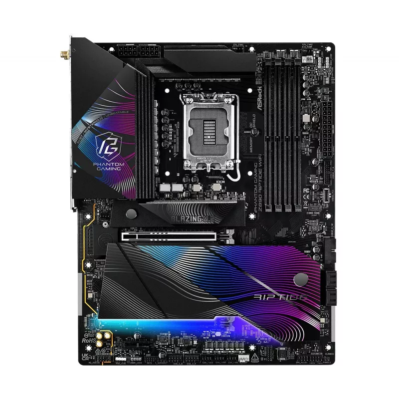 Scheda madre ASRock Z890 Riptide WiFi — Intel Z890, LGA1851, ATX, DDR5, 4 DIMM, Wi‑Fi 7, 2.5Gb LAN, Thunderbolt 4