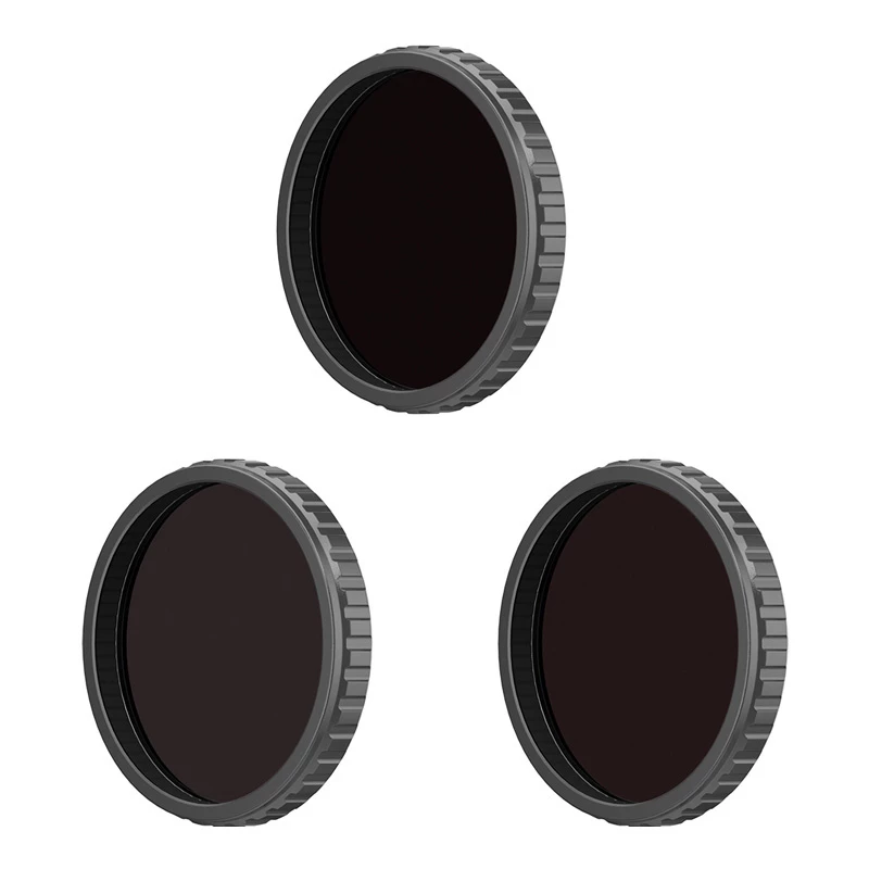 Set filtri ND per fotocamera DJI Osmo Action nero ND8 ND16 ND32