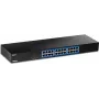 TRENDnet switch Gigabit 24 porte, TEG-S25, 24 porte Gigabit RJ-45, capacità di commutazione 48 Gbit/s, design senza ventola, case in metallo, alimentatore interno