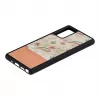 Custodia per smartphone Man and Wood per Samsung Galaxy Note 20 — fiore rosa su nero