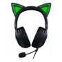Kraken Kitty V2 - nero, headset gaming, orecchie Kitty, illuminazione reattiva allo streaming, microfono cardioide HyperClear, driver TriForce da 40 mm, microfono integrato nei padiglioni, Razer Chroma RGB (orecchie e padiglioni), Surround Sound: disponibile solo con