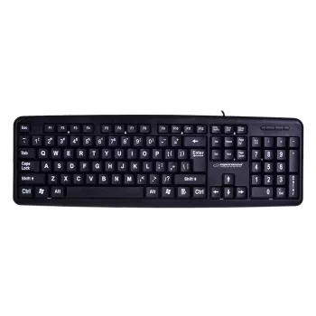 Esperanza EK129 tastiera USB QWERTY UK inglese nera