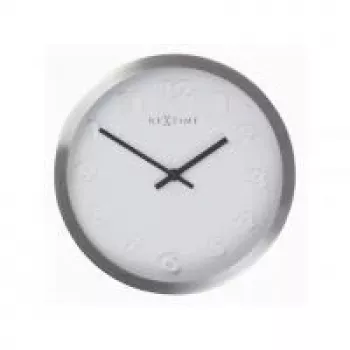 NeXtime orologio da parete 2991ar Paniki Number, Ø34 cm, bianco
