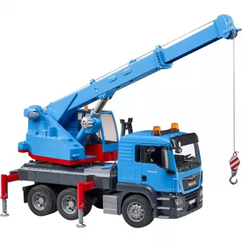 BRUDER MAN TGS autocarro con gru blu ABS 03771