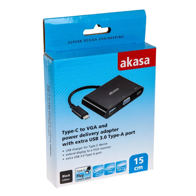 Adattatore Type-C su VGA Akasa AK-CBCA02-15BK