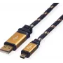 ROLINE GOLD cavo USB 2.0, Type-A - 5-Pin Mini 0,8m (11.02.8821)