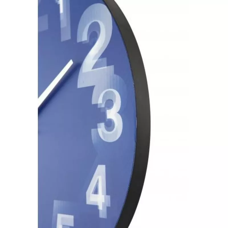 NeXtime orologio 3077bl 3D, Ø39,5 cm, da parete, blu/bianco