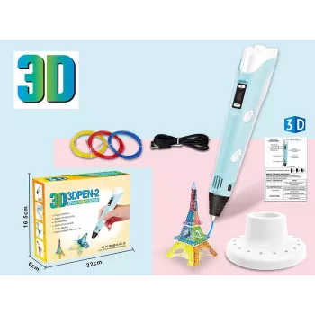 Penna 3D, set filamento con cavo di alimentazione USB