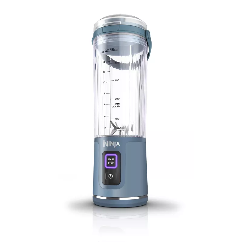 Frullatore sportivo Ninja Blast BC151EUNV — contenitore 0,53 L, 14,4 W, a batteria, blu