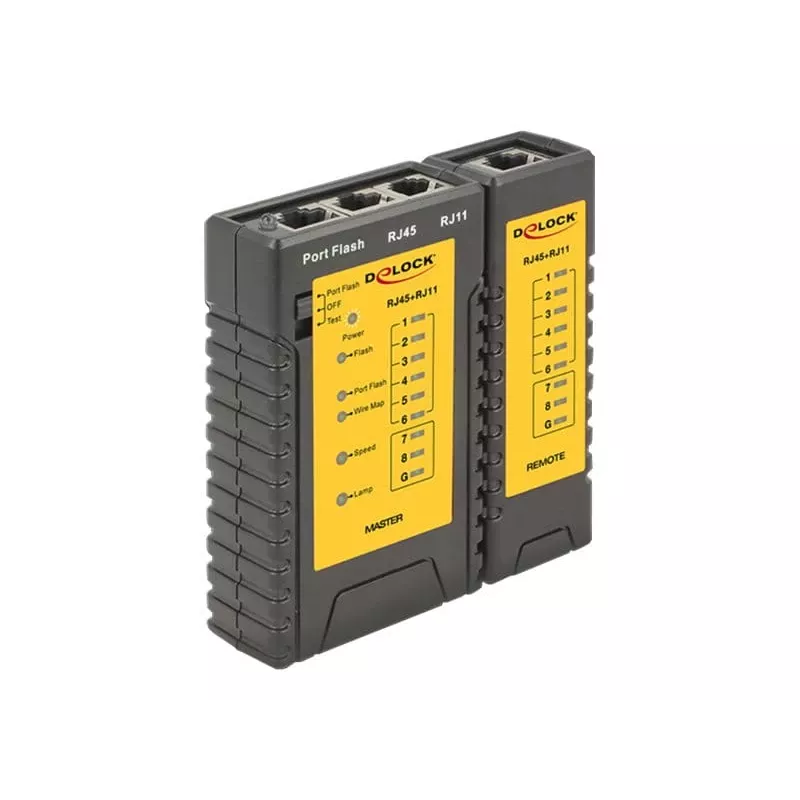 Delock tester per cavi + portfinder - set tester di rete (86407)