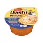 Snack per gatti INABA Dashi Delights pollo e tonno in brodo, 70 g busta, senza cereali, senza glutine, senza soia