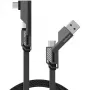 Cavo USB 4smarts 541457 1,5 m USB A USB C grafite