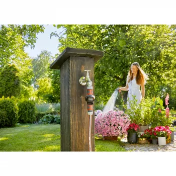 Contatore d'acqua Gardena AquaCount 18350-20, nero/grigio/arancione