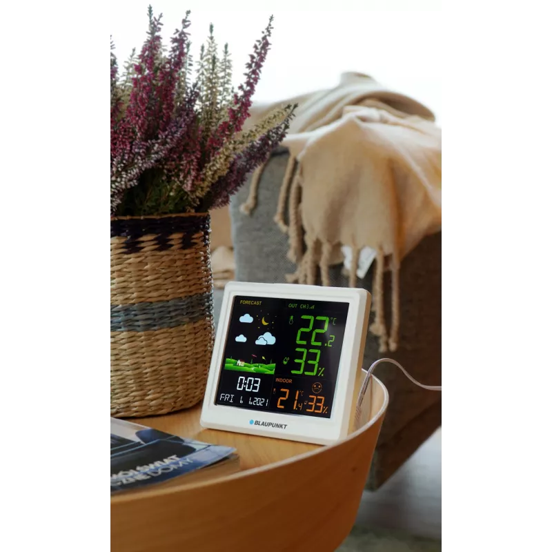Stazione meteo BLAUPUNKT WS25WH – misurazioni interne/esterne, sensori wireless