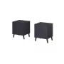 Comodino cama meble NOVA 44×40×52 cm, 1 cassetto, blu navy opaco