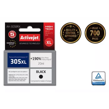 Activejet AH-305BRX inchiostro (sostituto per HP 305 XL 3YM62AE; Premium; 20 ml; nero)