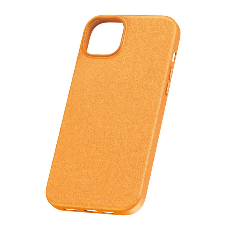Custodia per telefono per iPhone 15 Plus Baseus Fauxther Serie (arancione)