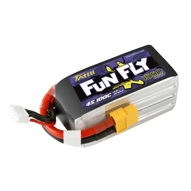 Batteria Tattu Funfly 1550mAh 14,8V 100C 4S1P