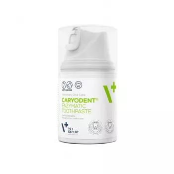 Dentifricio per cani VETEXPERT Caryodent Enzymatic 50 ml — igiene orale veterinaria, 50 g, senza zucchero, senza glutine