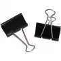 Clip foldback WEDO 25 mm in confezione da 12 nero/argento (6421425)