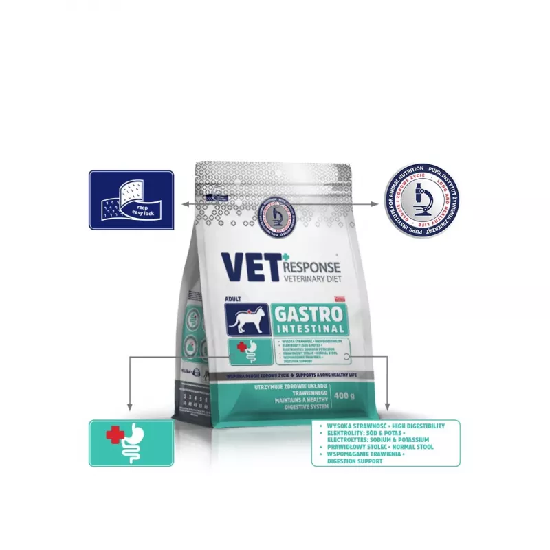 VET RESPONSE Gastrointestinal - crocchette per gatti - 400 g